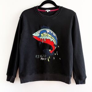 KENZO Fish Embroidered Sweatshirt
